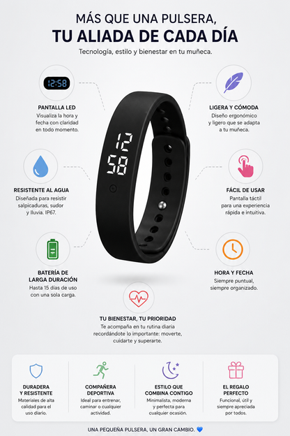 Pulsera Inteligente LED